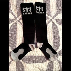 Ragnar Relay branded Full Length Compression Running Socks size S/M